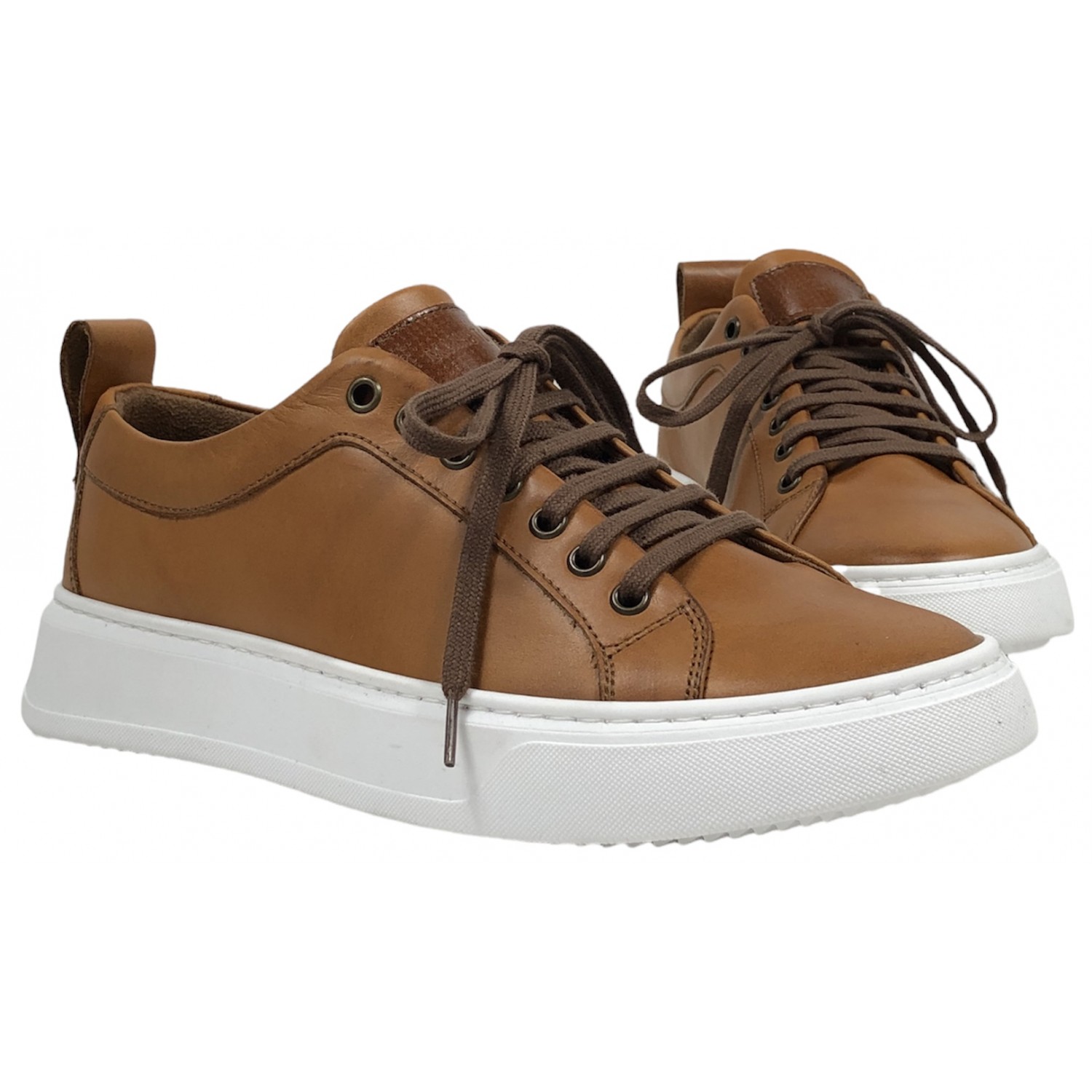 Life Style Butiken Ανδρικά δερμάτινα Sneakers LS1912 ΤΑΜΠΑ