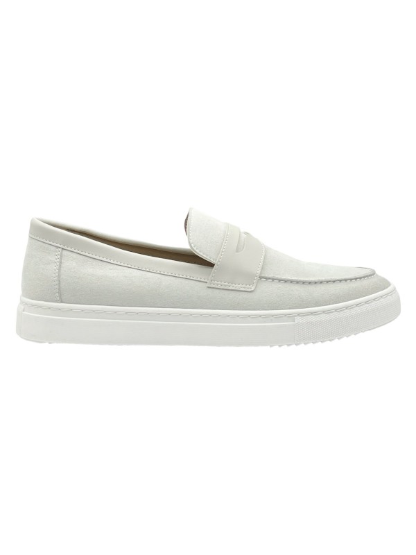 Life Style Butiken Ανδρικά Suede Δερμάτινα Loafers LS478 Γκρι