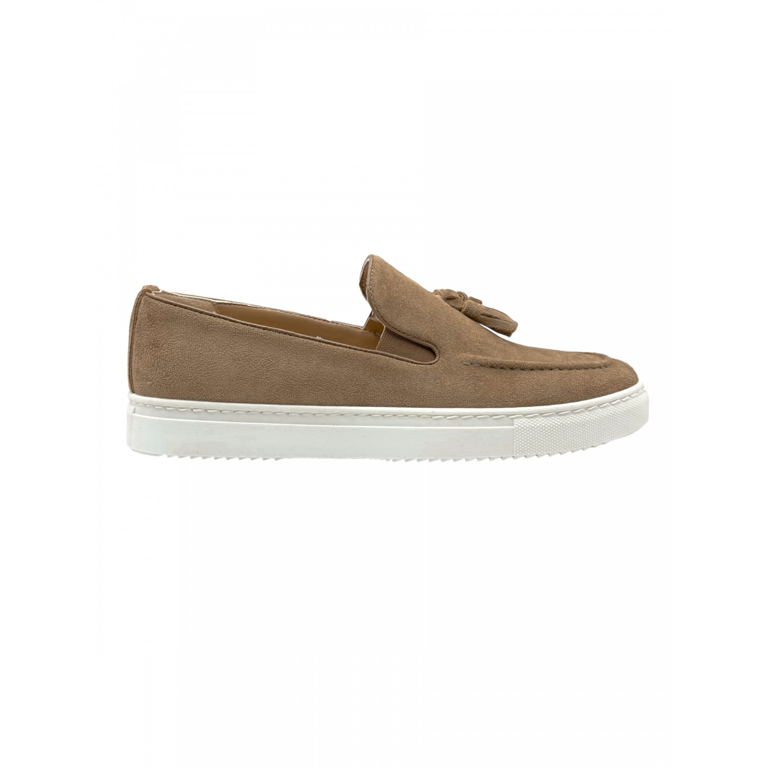Life Style Butiken Ανδρικά Suede Δερμάτινα Loafers LS475 Πούρο
