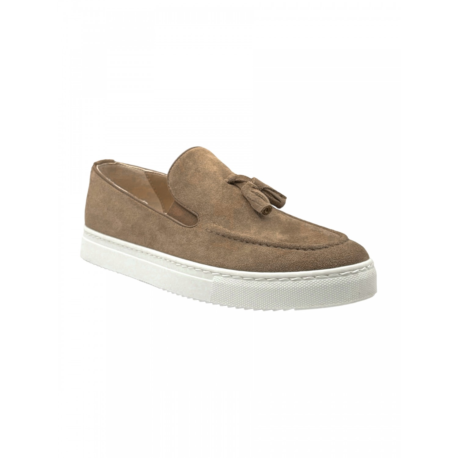 Life Style Butiken Ανδρικά Suede Δερμάτινα Loafers LS475 Πούρο