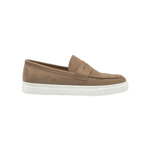 Life Style Butiken Ανδρικά Suede Δερμάτινα Loafers LS478 Πούρο