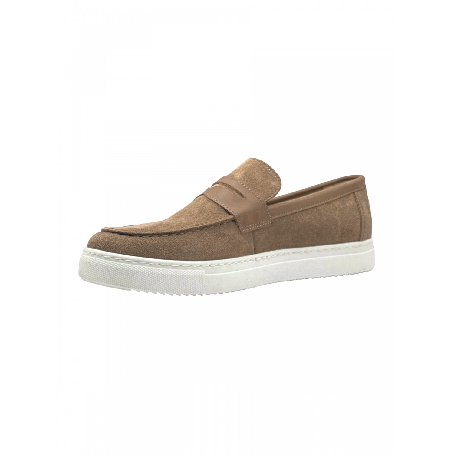 Life Style Butiken Ανδρικά Suede Δερμάτινα Loafers LS478 Πούρο