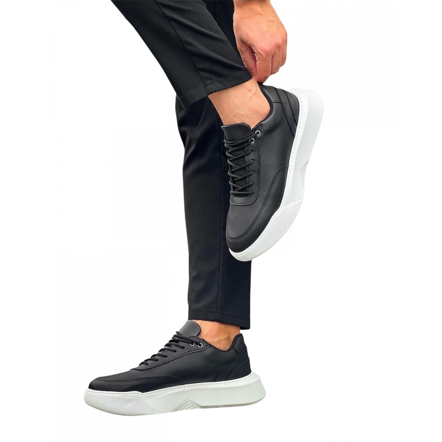 Life Style Butiken Ανδρικά Δίπατα Sneakers LS11007 Black