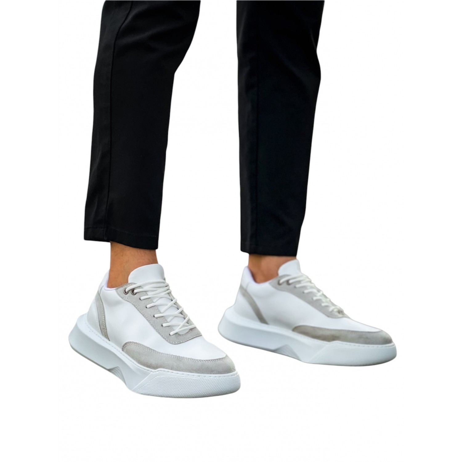 Life Style Butiken Ανδρικά Δίπατα Sneakers LS11008 Λευκό