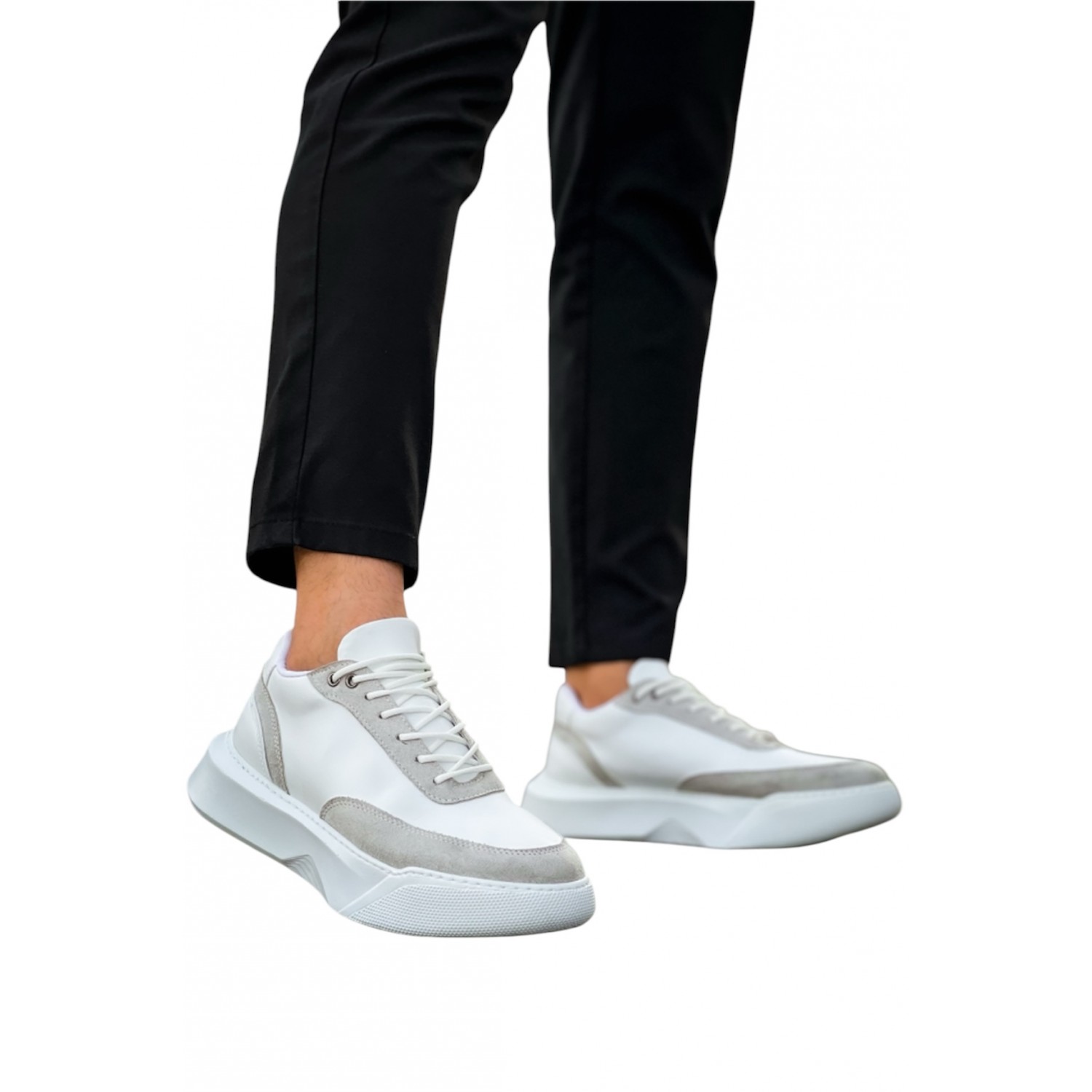 Life Style Butiken Ανδρικά Δίπατα Sneakers LS11008 Λευκό