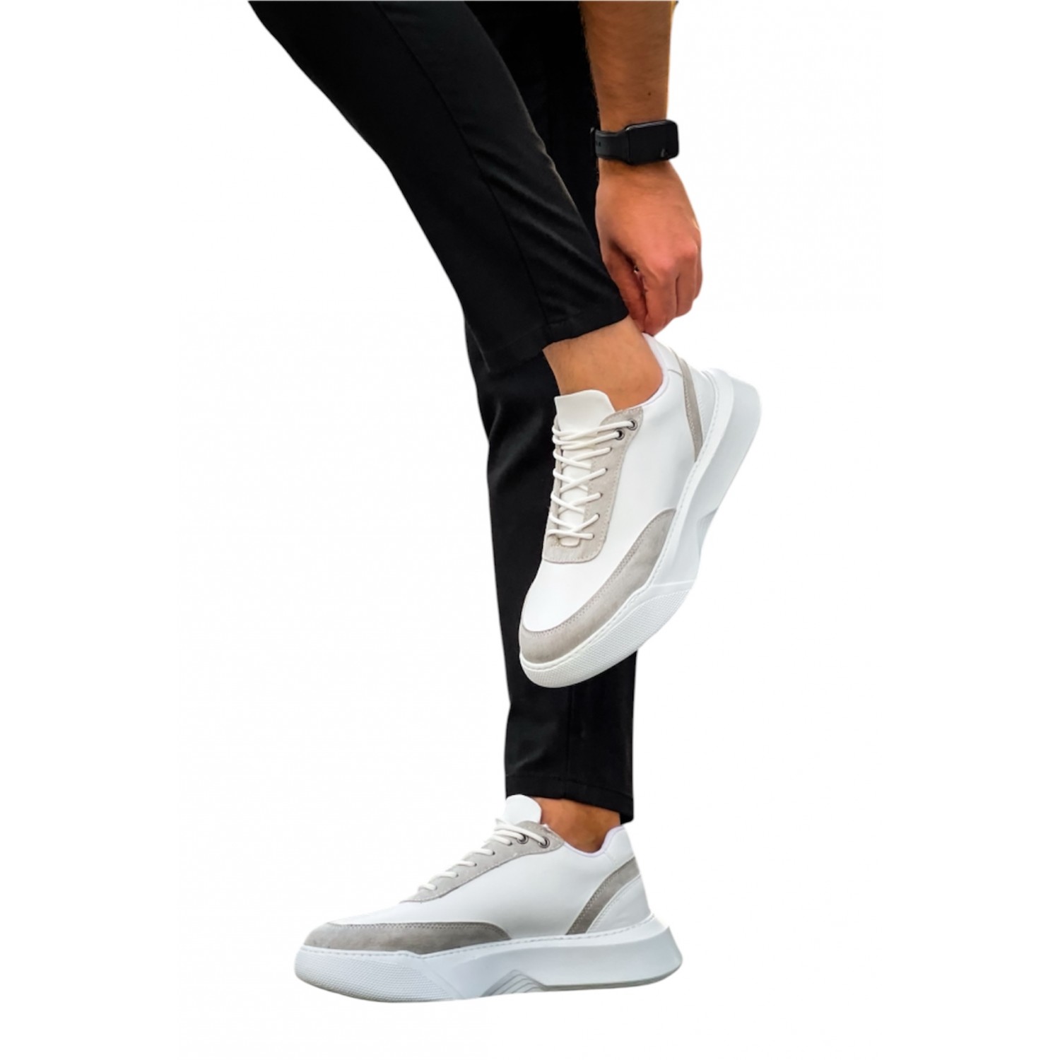 Life Style Butiken Ανδρικά Δίπατα Sneakers LS11008 Λευκό