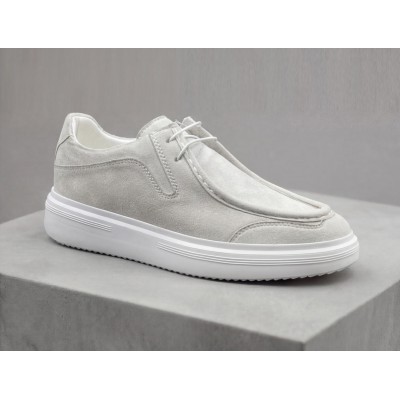 Life Style Butiken Ανδρικά Μοκασίνια Suede με κορδόνια LS1B-614 Γκρι