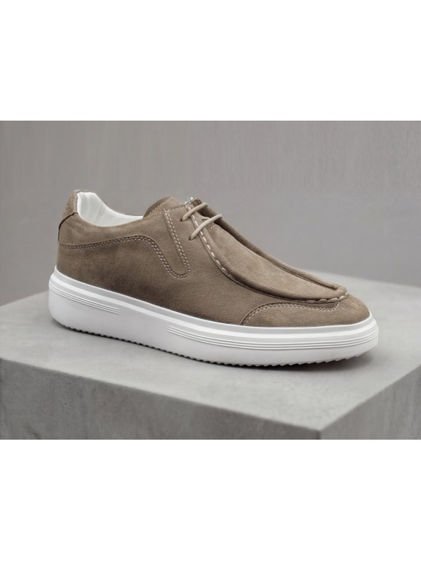 Life Style Butiken Ανδρικά Μοκασίνια Suede με κορδόνια LS1B-614 Πούρου