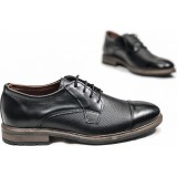 Ανδρικά δερμάτινα Παπουτσια χειροποίητα TSALIS SHOES 262/ΜΑΥΡΟ 2