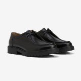 Life Style Butiken Ανδρικά δεμάτινα παπούτσια Loafer με chunky treaded sole LS110062982_000 Black 2
