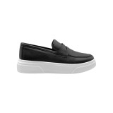 Life Style Butiken LS246052180 Black Ανδρικά  Δερμάτινα Loafers 1