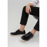 Life Style Butiken Ανδρικά Δετά Παπουτσια LS1M805 Black 4