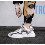 Life Style Butiken Running Shoes for Men Χρωματιστό παπούτσι 4X33 λευκό με μπλε και κόκκινο 11