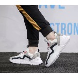Life Style Butiken Running Shoes for Men Χρωματιστό παπούτσι 4X33 λευκό με μπλε και κόκκινο 9