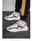 Life Style Butiken Running Shoes for Men Χρωματιστό παπούτσι 4X33 λευκό με μπλε και κόκκινο 8