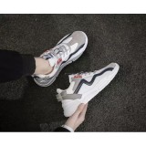 Life Style Butiken Running Shoes for Men Χρωματιστό παπούτσι 4X33 λευκό με μπλε και κόκκινο 6