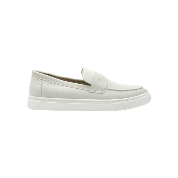 Life Style Butiken Ανδρικά Suede Δερμάτινα Loafers LS478 Γκρι
