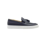 Life Style Butiken Ανδρικά Δερμάτινα Loafers LS475 Navy 1