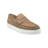 Life Style Butiken Ανδρικά Suede Δερμάτινα Loafers LS478 Πούρο 3