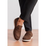 Life Style Butiken Ανδρικά Μοκασίνια Suede LS1C206 Brown 4