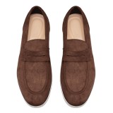Life Style Butiken Ανδρικά Μοκασίνια Suede LS1C206 Brown 3