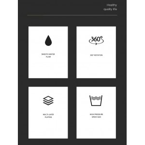 NARON NR7002B Εντοιχιζόμενος Dispenser Σαπουνιού Κουζίνας Μεταλλικό 500ml Black Matt