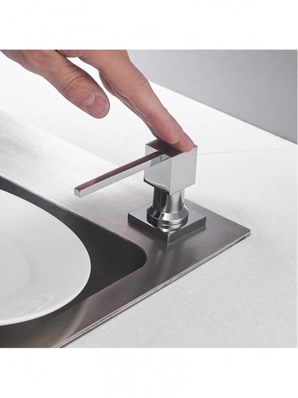 NARON NR7001C Εντοιχιζόμενος Dispenser Σαπουνιού Κουζίνας Μεταλλικό 500ml CHROME
