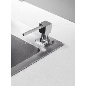 NARON NR7001C Εντοιχιζόμενος Dispenser Σαπουνιού Κουζίνας Μεταλλικό 500ml CHROME