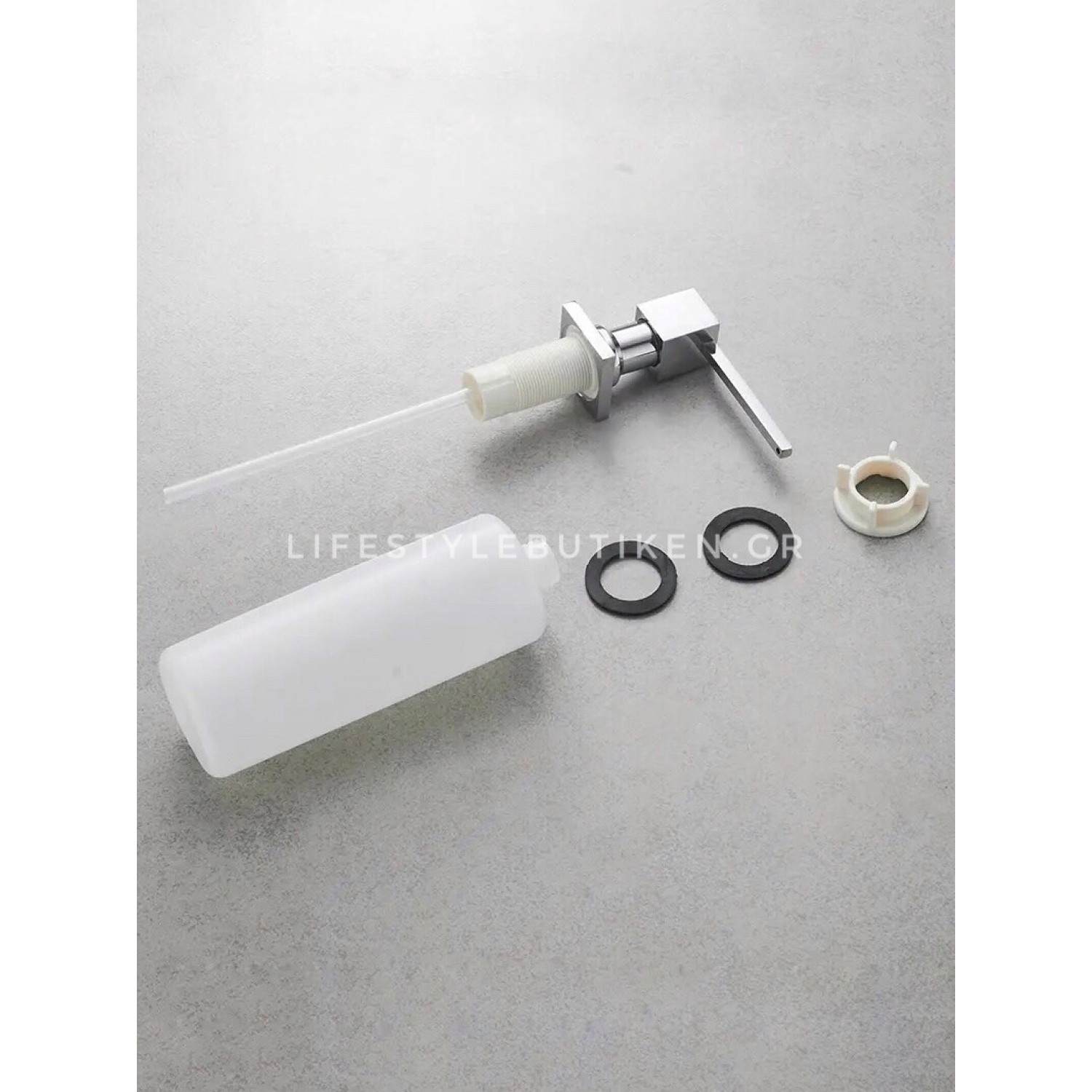 NARON NR7001C Εντοιχιζόμενος Dispenser Σαπουνιού Κουζίνας Μεταλλικό 500ml CHROME