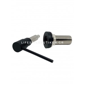 NARON NR8002B Εντοιχιζόμενος Dispenser Σαπουνιού Κουζίνας Μεταλλικό 500ml BLACK MAT