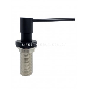 NARON NR8002B Εντοιχιζόμενος Dispenser Σαπουνιού Κουζίνας Μεταλλικό 500ml BLACK MAT