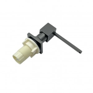 NARON NR7004 Εντοιχιζόμενο Dispenser Σαπουνιού Κουζίνας Τετράγωνο Μεταλλικό 350ml Gun Metal