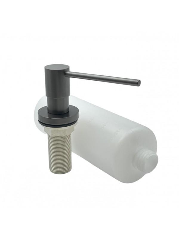 NARON NR8004 Εντοιχιζόμενος Dispenser Σαπουνιού Κουζίνας Μεταλλικό 350ml Gun Metal
