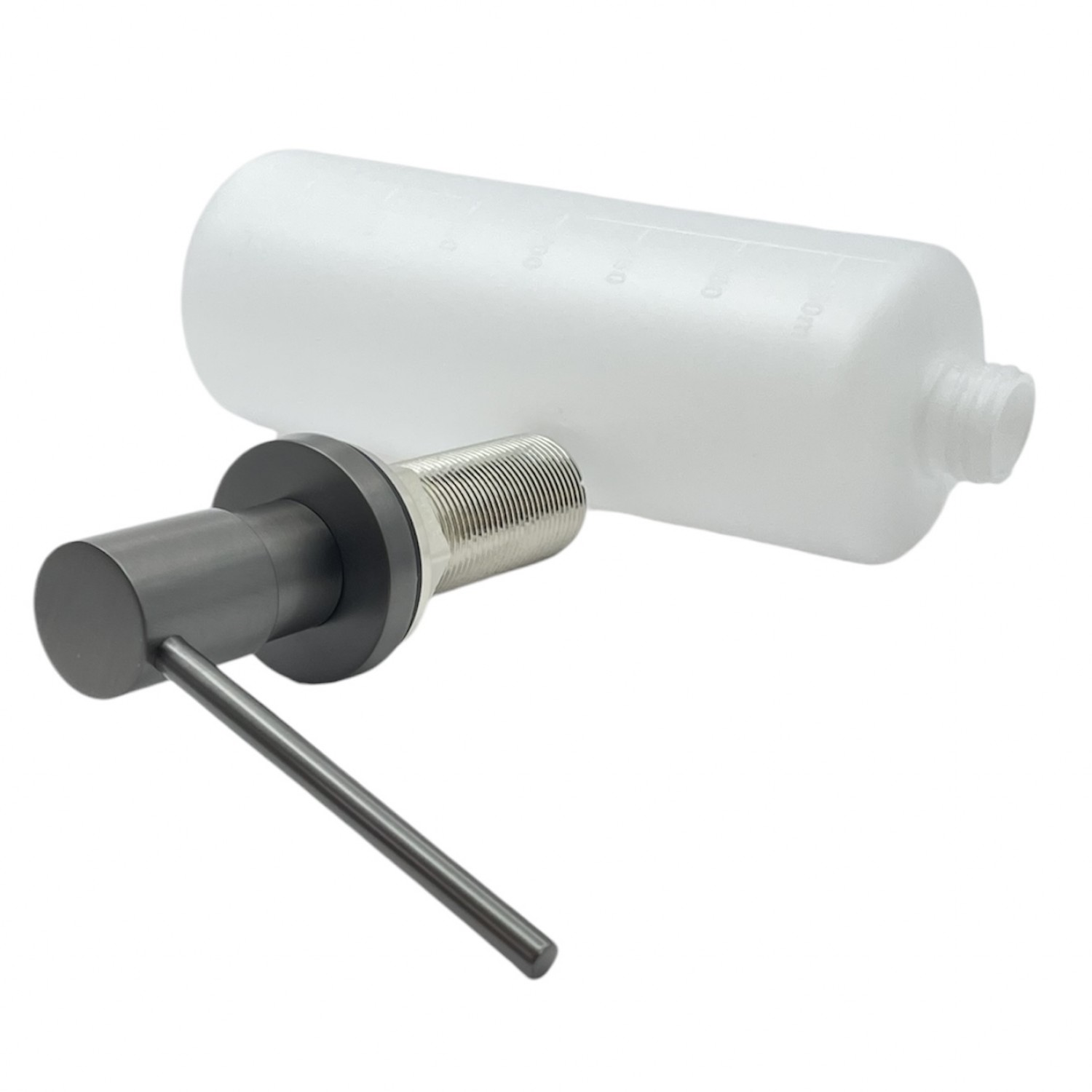 NARON NR8004 Εντοιχιζόμενος Dispenser Σαπουνιού Κουζίνας Μεταλλικό 350ml Gun Metal