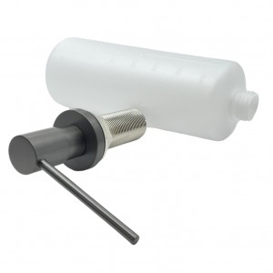 NARON NR8004 Εντοιχιζόμενος Dispenser Σαπουνιού Κουζίνας Μεταλλικό 350ml Gun Metal