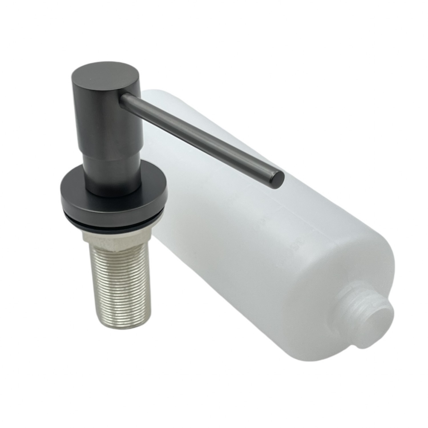 NARON NR8004 Εντοιχιζόμενος Dispenser Σαπουνιού Κουζίνας Μεταλλικό 350ml Gun Metal