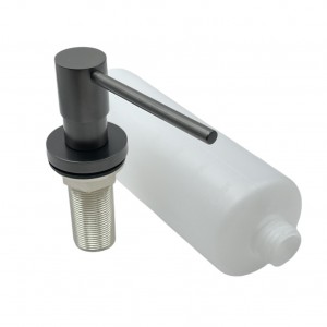 NARON NR8004 Εντοιχιζόμενος Dispenser Σαπουνιού Κουζίνας Μεταλλικό 350ml Gun Metal