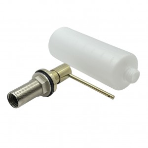 NARON NR8005 Εντοιχιζόμενο Dispenser Σαπουνιού Κουζίνας Μεταλλικό 350ml Brushed Gold