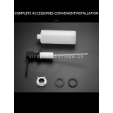 NARON NR7002B Εντοιχιζόμενος Dispenser Σαπουνιού Κουζίνας Μεταλλικό 500ml Black Matt 5