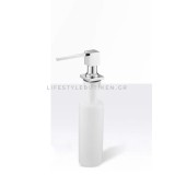 NARON NR7001C Εντοιχιζόμενος Dispenser Σαπουνιού Κουζίνας Μεταλλικό 500ml CHROME 7