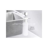 NARON NR7001C Εντοιχιζόμενος Dispenser Σαπουνιού Κουζίνας Μεταλλικό 500ml CHROME 3