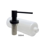 NARON NR8002B Εντοιχιζόμενος Dispenser Σαπουνιού Κουζίνας Μεταλλικό 500ml BLACK MAT 1
