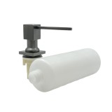 NARON NR7004 Εντοιχιζόμενο Dispenser Σαπουνιού Κουζίνας Τετράγωνο Μεταλλικό 350ml Gun Metal 2