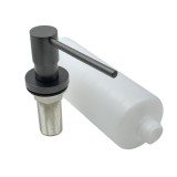 NARON NR8004 Εντοιχιζόμενος Dispenser Σαπουνιού Κουζίνας Μεταλλικό 350ml Gun Metal 4