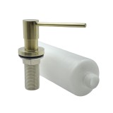 NARON NR8005 Εντοιχιζόμενο Dispenser Σαπουνιού Κουζίνας Μεταλλικό 350ml Brushed Gold 1
