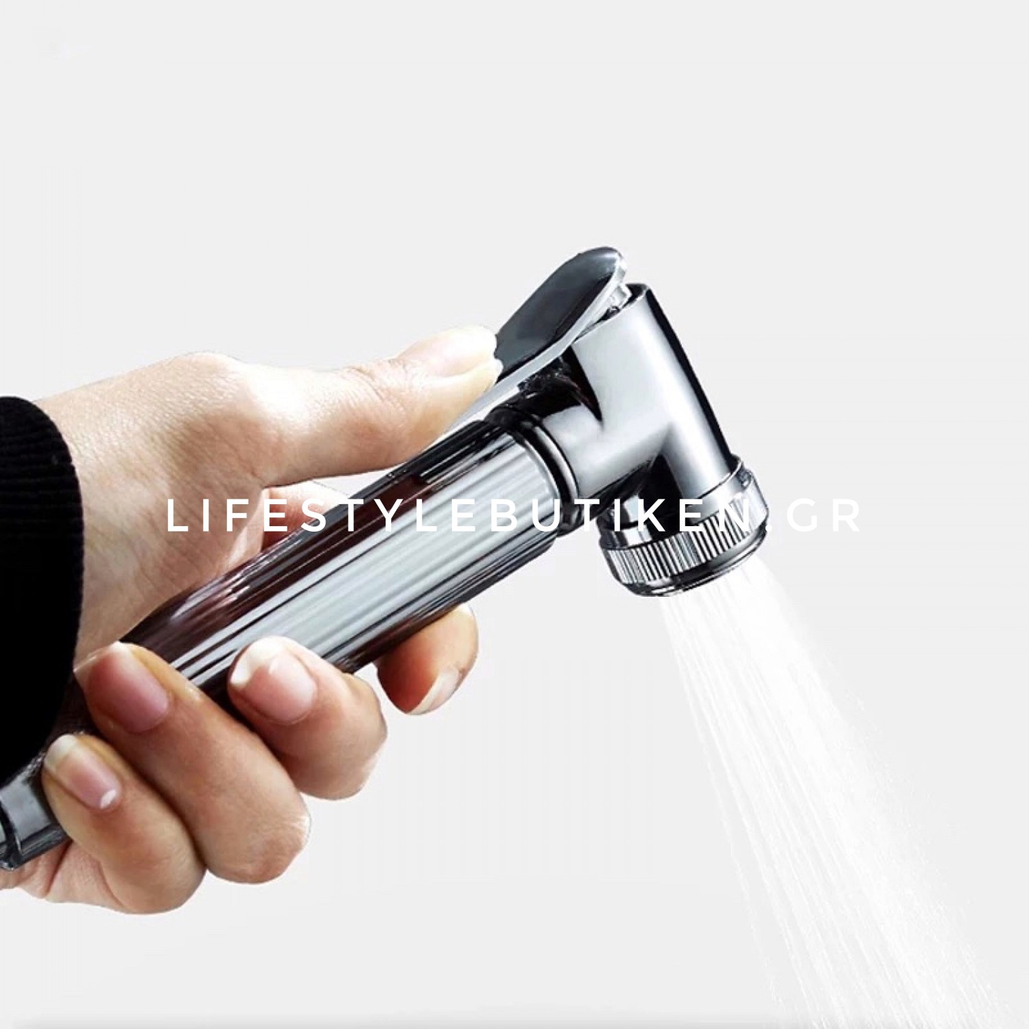 NARON Πολυτελής Στήλη Ντουζ με μπαταρία και ενσωματωμένο βρυσάκι με όλα τα Παρελκόμενα Τοποθέτησης BR6070 Chrome