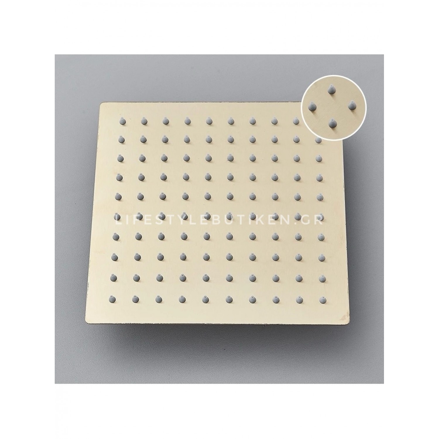 NARON Πολυτελής Στήλη Ντουζ με μπαταρία και ενσωματωμένο βρυσάκι με όλα τα Παρελκόμενα Τοποθέτησης NR9310 Brushed Gold