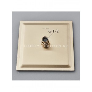 NARON Πολυτελής Στήλη Ντουζ με μπαταρία και ενσωματωμένο βρυσάκι με όλα τα Παρελκόμενα Τοποθέτησης NR9310 Brushed Gold