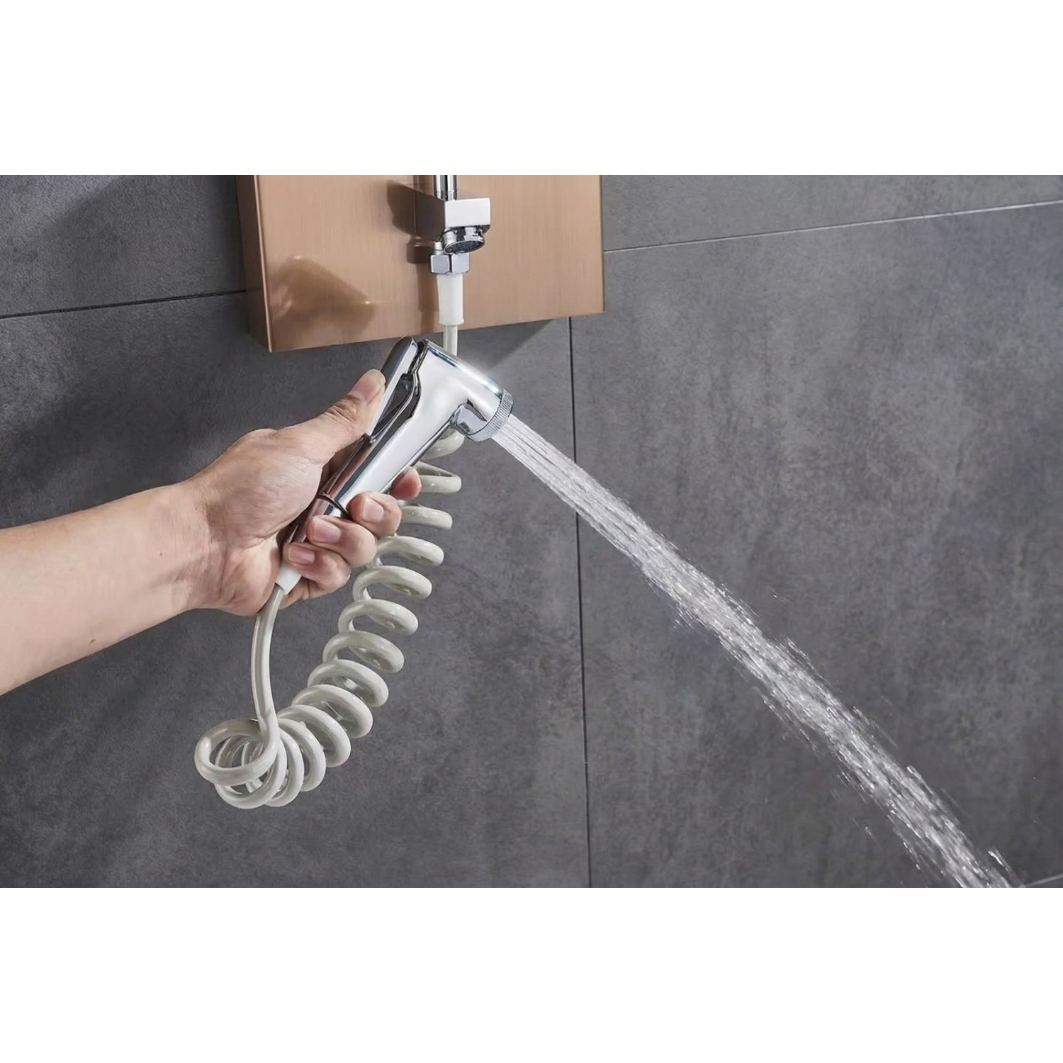 NARON Στήλη Ντουζ Υδρομασάζ Led Φωτισμό Και Ψηφιακή Οθόνη NR6220 ROSE GOLD