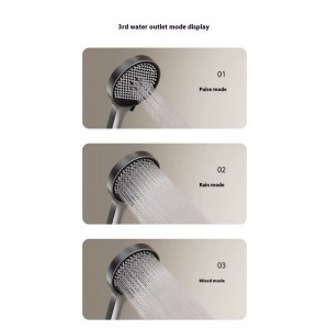 NARON Στήλη Ντους Καταρράκτη Υδρομασάζ Με Ψηφιακή Οθόνη NR6230 Gun Metal